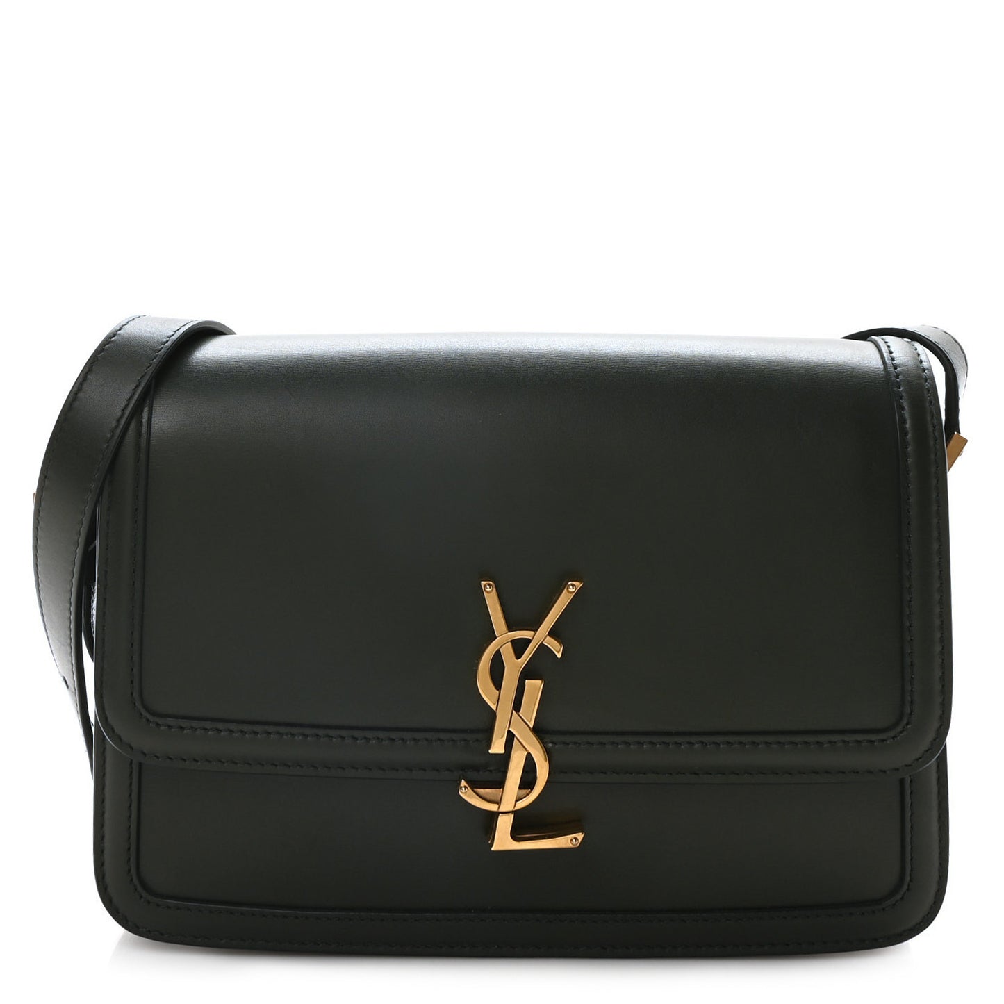 Box Calfskin Monogram Medium Solferino Satchel Vert Fonce