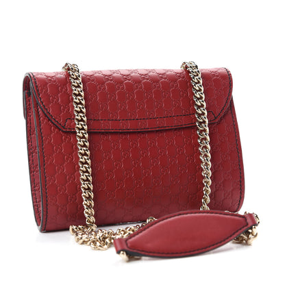 Gucci Soft Microguccissima Mini Emily Chain Shoulder Bag Rosso 3 of 14