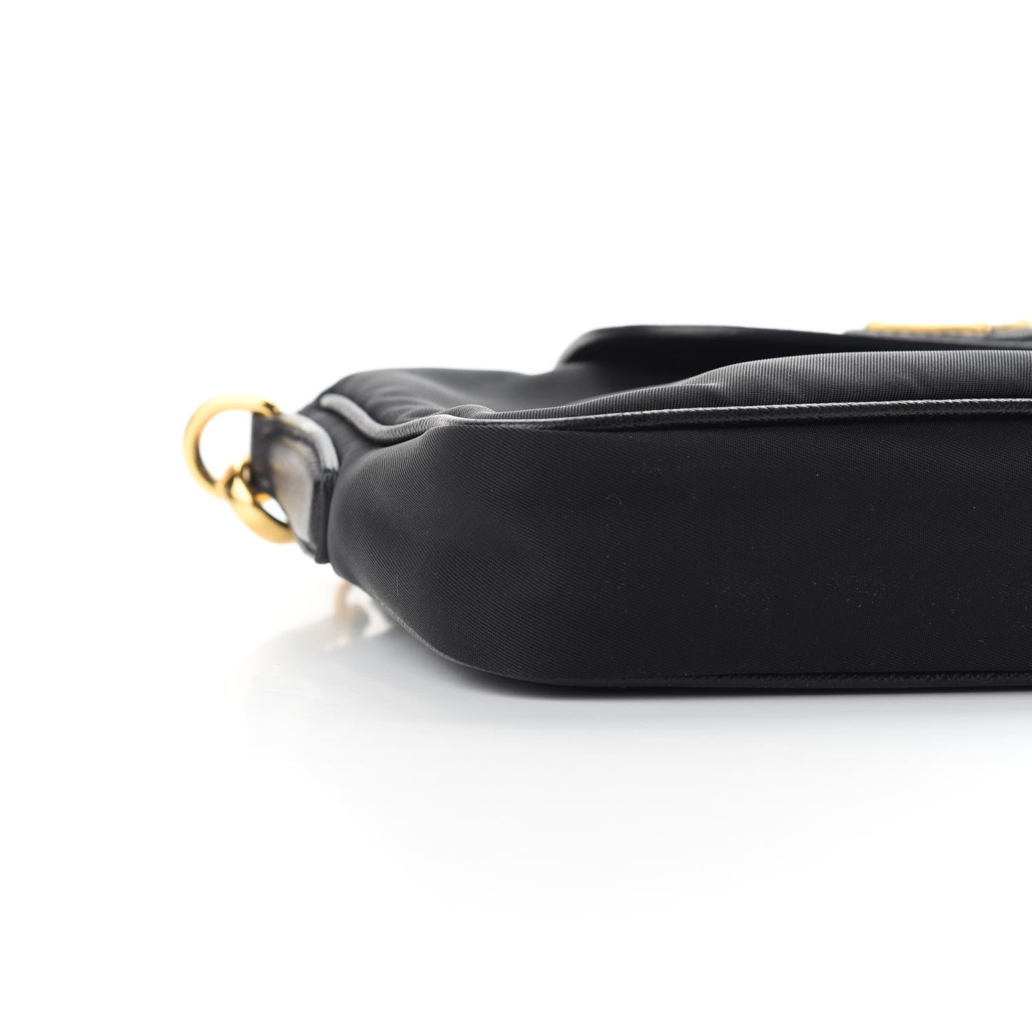 Prada Tessuto Nylon Saffiano Crossbody Bag Black 5 of 8