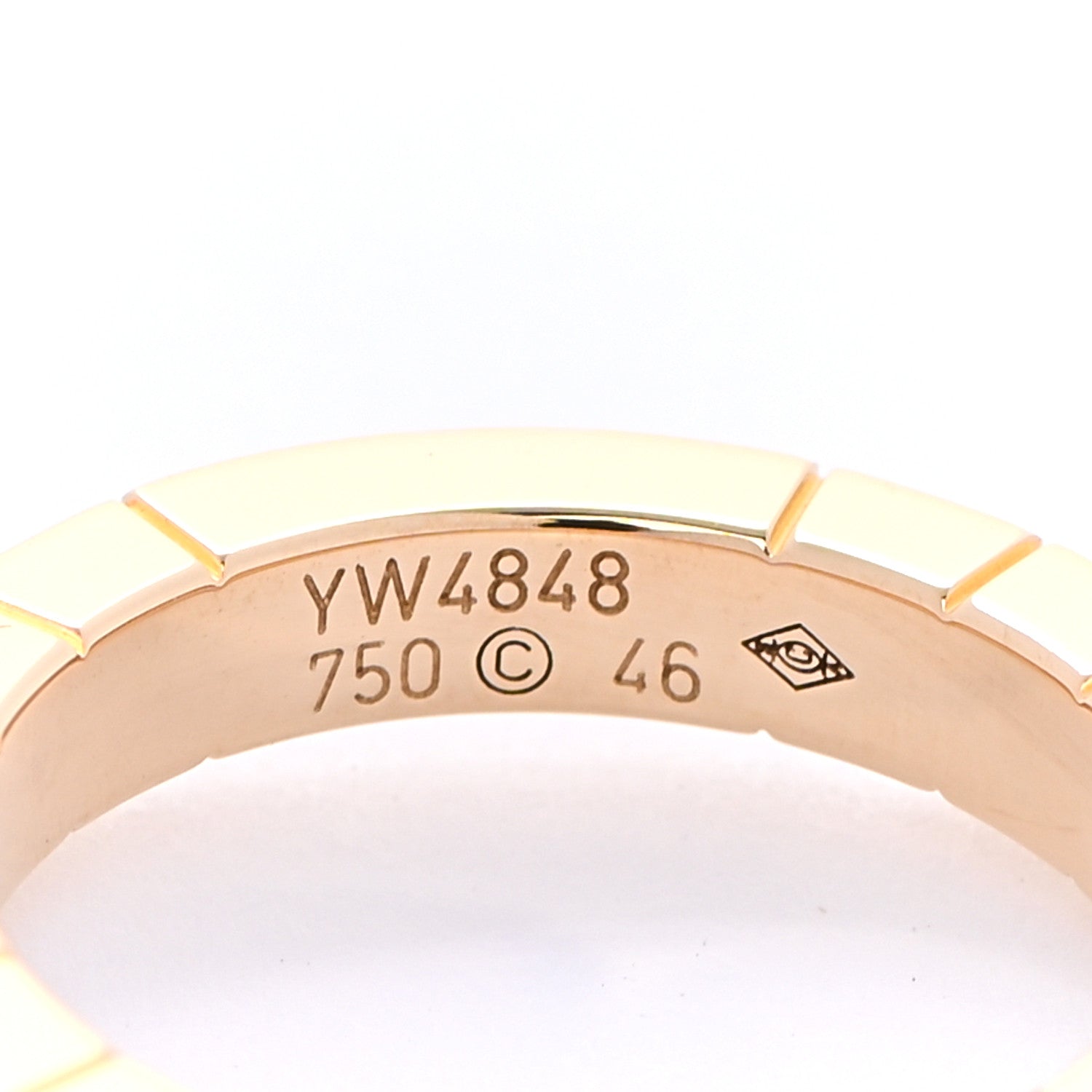 Cartier 18K Yellow Gold Lanieres Ring 46 3.75 4 of 4
