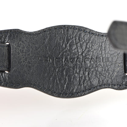 Balenciaga Agneau Arena Giant 12 Gold Hardware Bracelet Anthracite 4 of 6