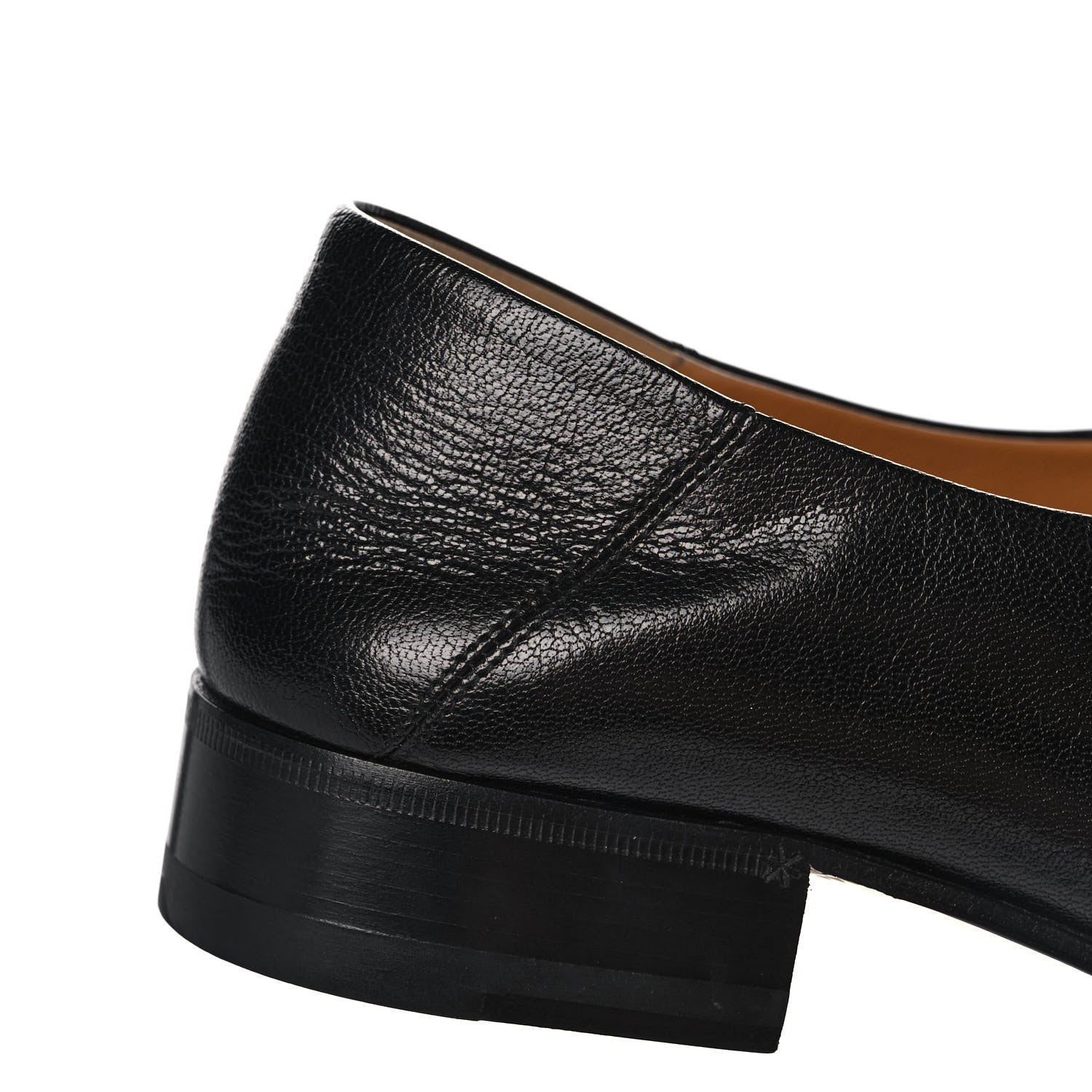 Gucci Goatskin Womens Horsebit Mid-Heel Loafers 39 Black 11 of 14