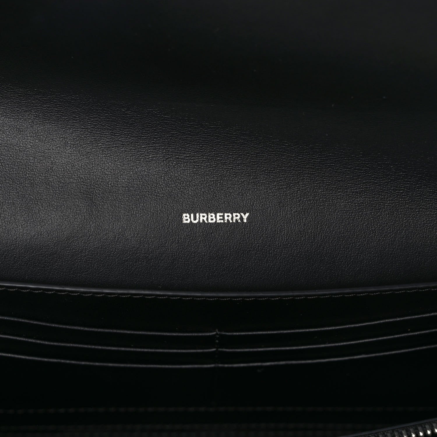 Burberry E-Canvas Vintage Check Wallet with Detachable Strap Black 6 of 8