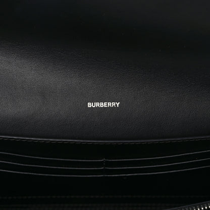 Burberry E-Canvas Vintage Check Wallet with Detachable Strap Black 6 of 8