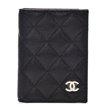 Chanel Caviar Quilted Card Holder Wallet Black 1 of 9