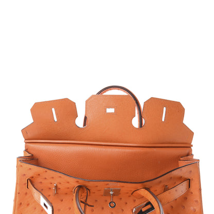 Hermes Ostrich Birkin 35 Orange 19 of 41