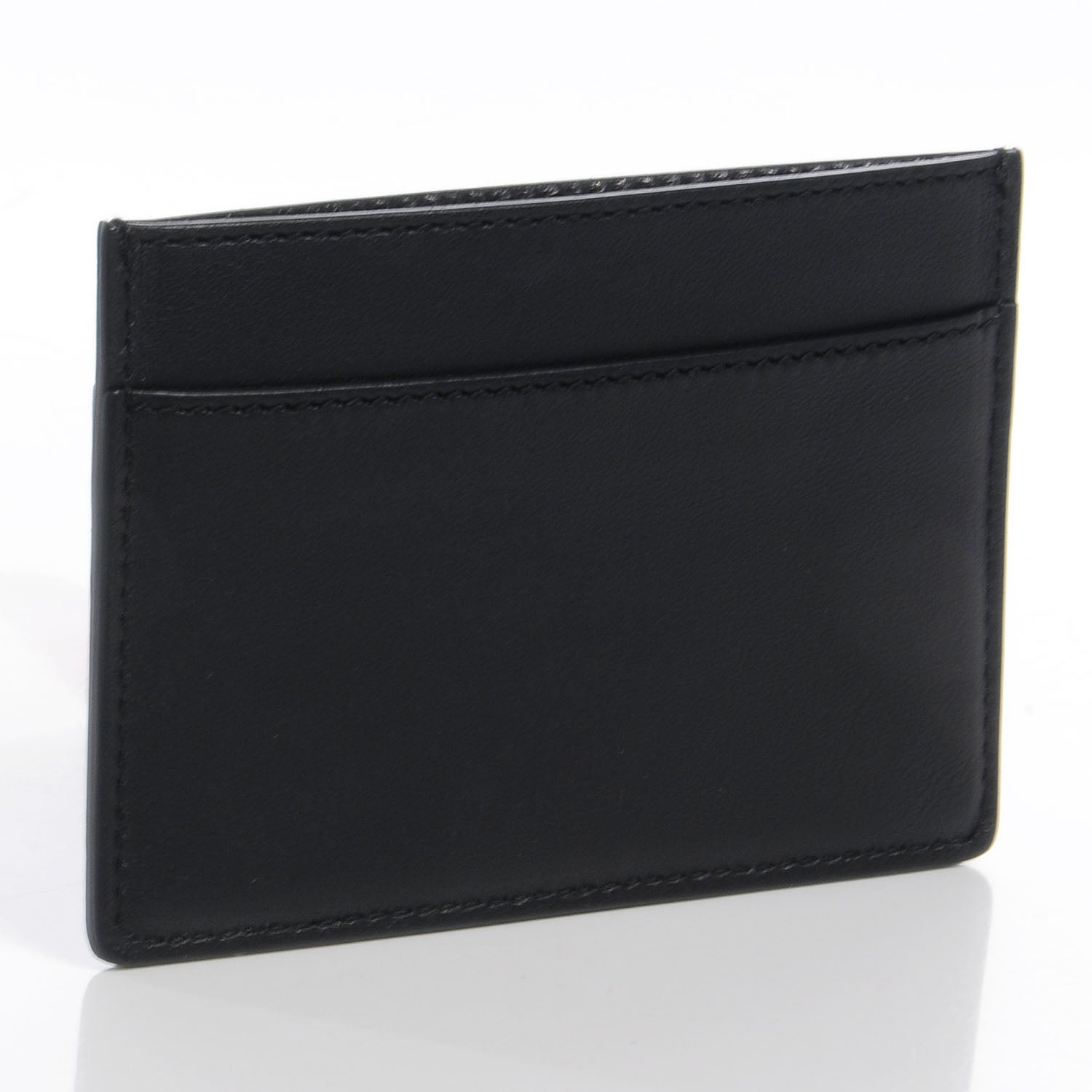 Saint Laurent Calfskin Classic Y Card Case Black 3 of 8