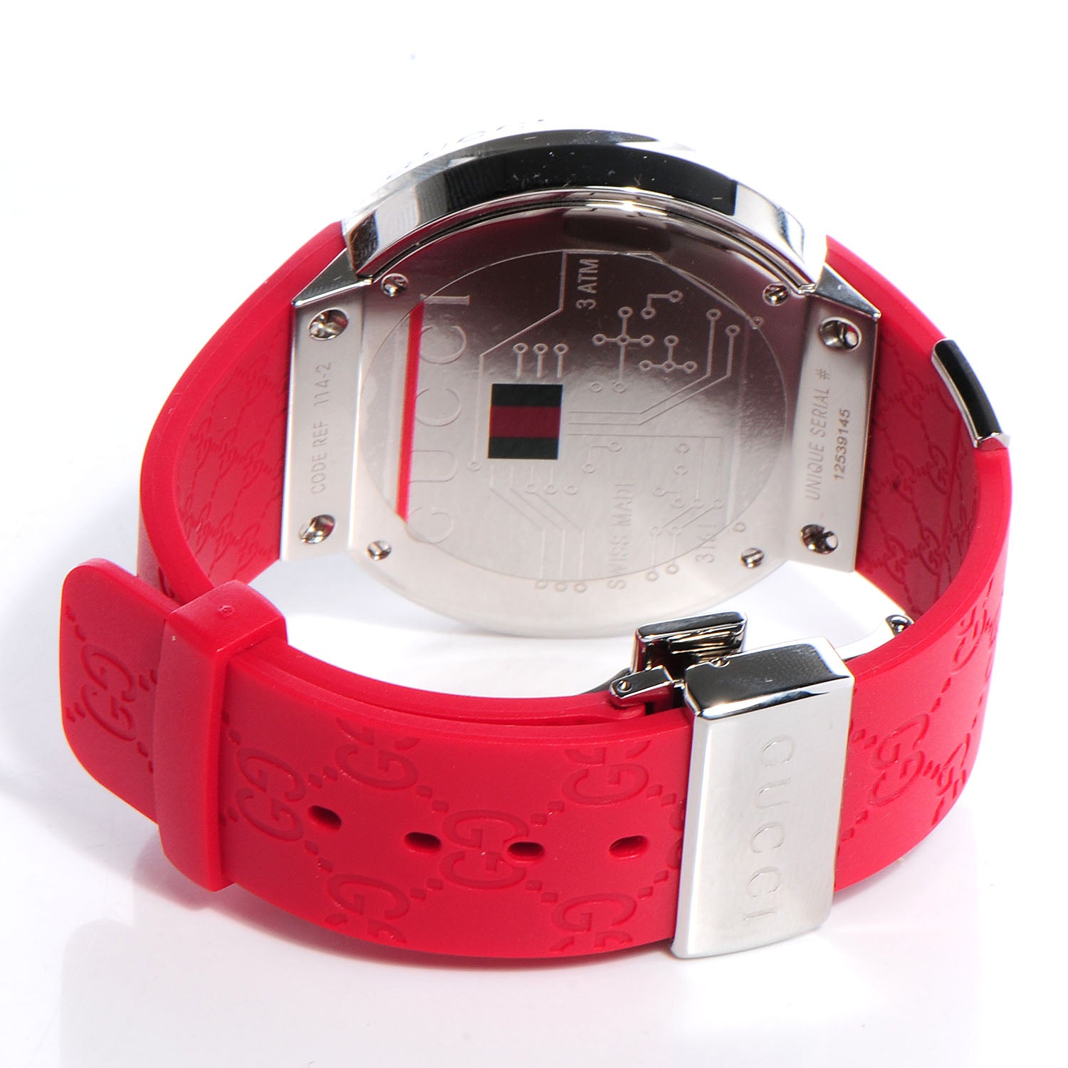 Gucci Stainless Steel Rubber 45mm Digital I-Gucci Watch Black 5 of 6