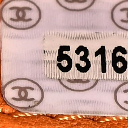 Chanel Caviar Large CC Shoulder Bag Orange 7 of 14