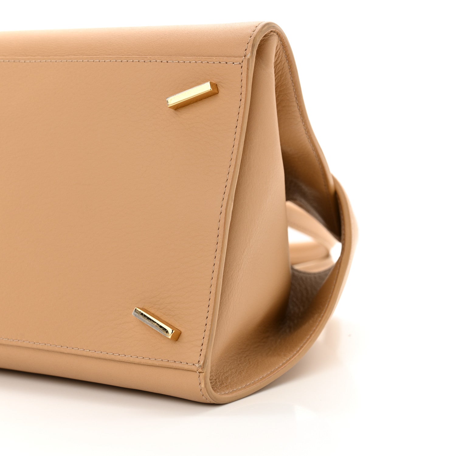 Salvatore Ferragamo Natural Grain Calfskin Small Hug Bag Light Caramel 10 of 11