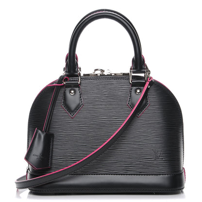 Louis Vuitton Epi Alma BB Black Hot Pink 1 of 7