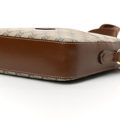 Gucci GG Supreme Monogram Azalea Calfskin Retro Interlocking G Messenger Shoulder Bag Beige Ebony Brown Sugar 12 of 12