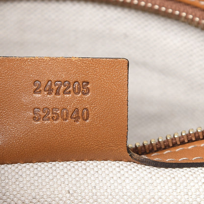 Gucci Monogram Vintage Web Medium Boston Tobacco 7 of 16