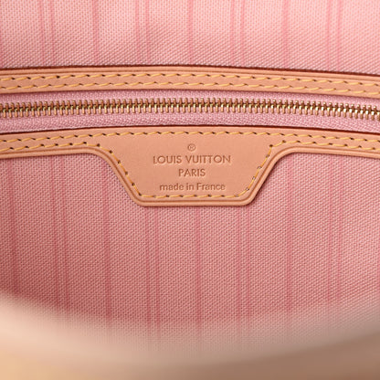 Louis Vuitton Damier Azur Delightful MM Rose Ballerine 6 of 7