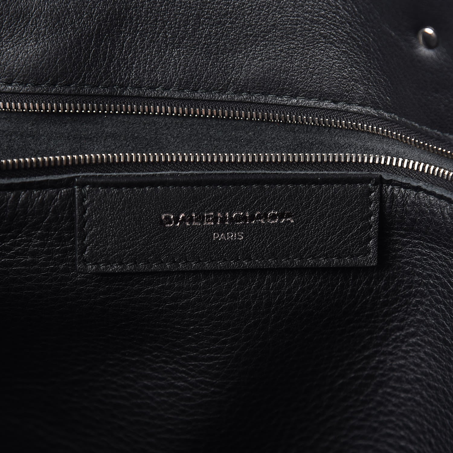 Balenciaga Veau Papier B4 Zip Around Tote Black 6 of 10