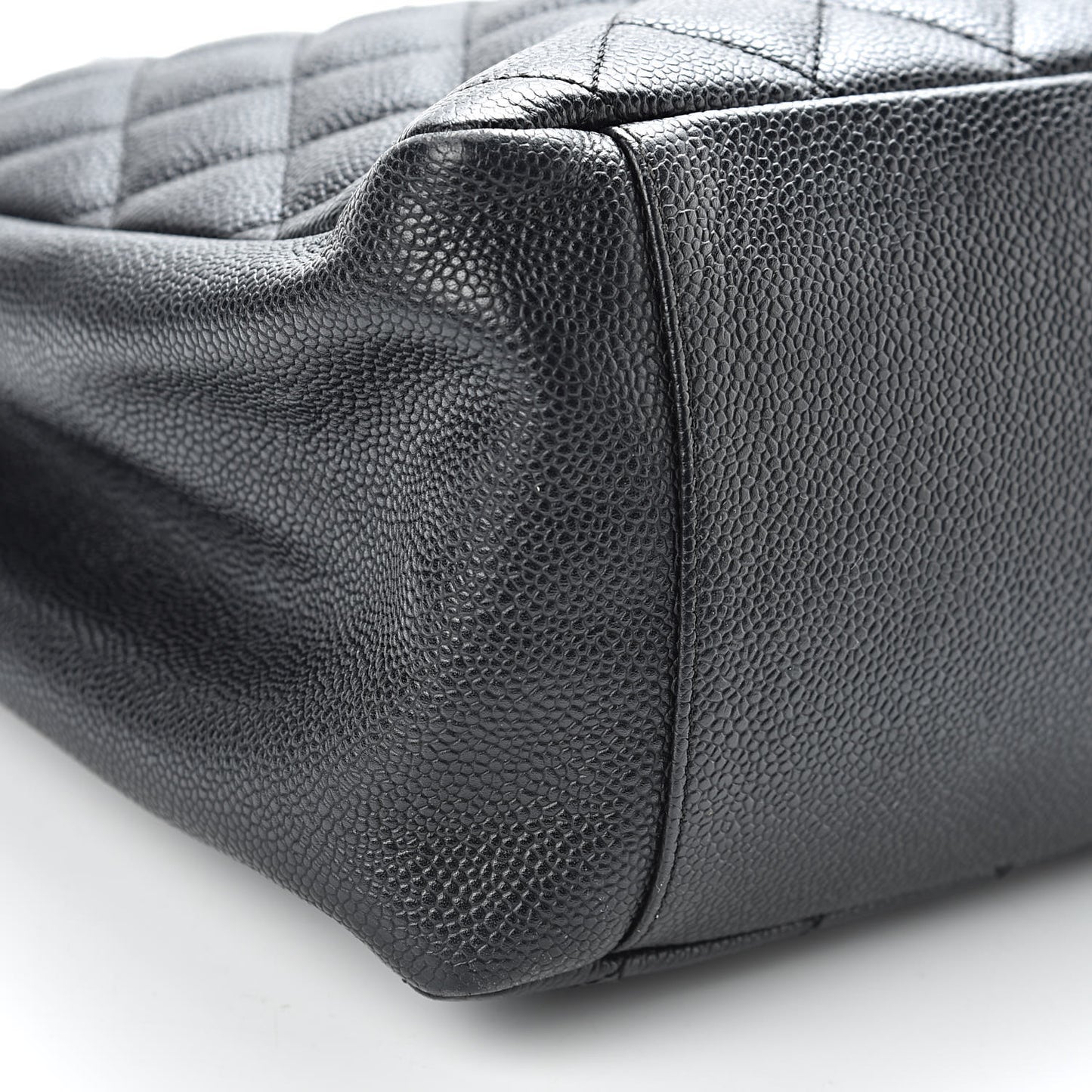 Caviar Quilted Grand Shopping Tote GST Black