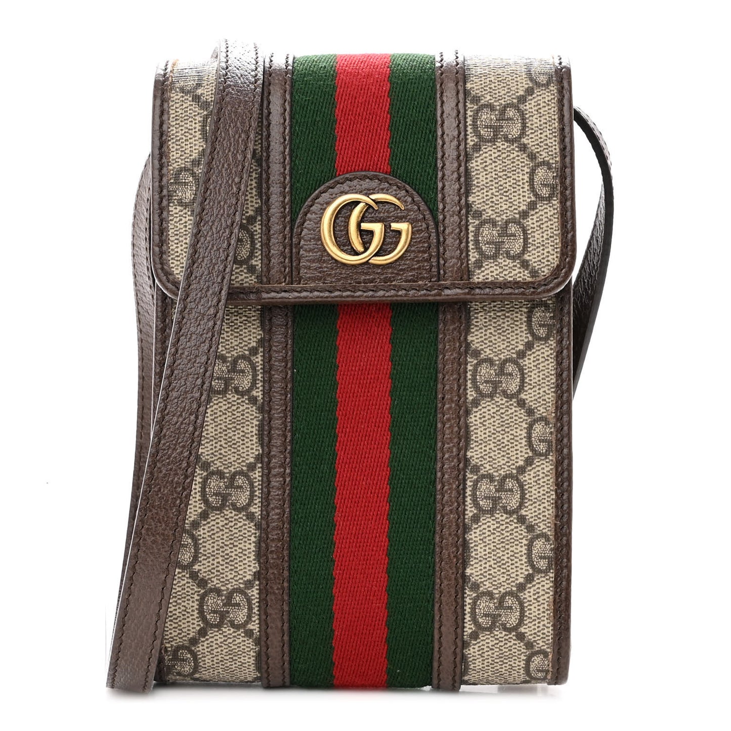 GG Supreme Monogram Web Mini Ophidia Crossbody Bag Beige New Acero