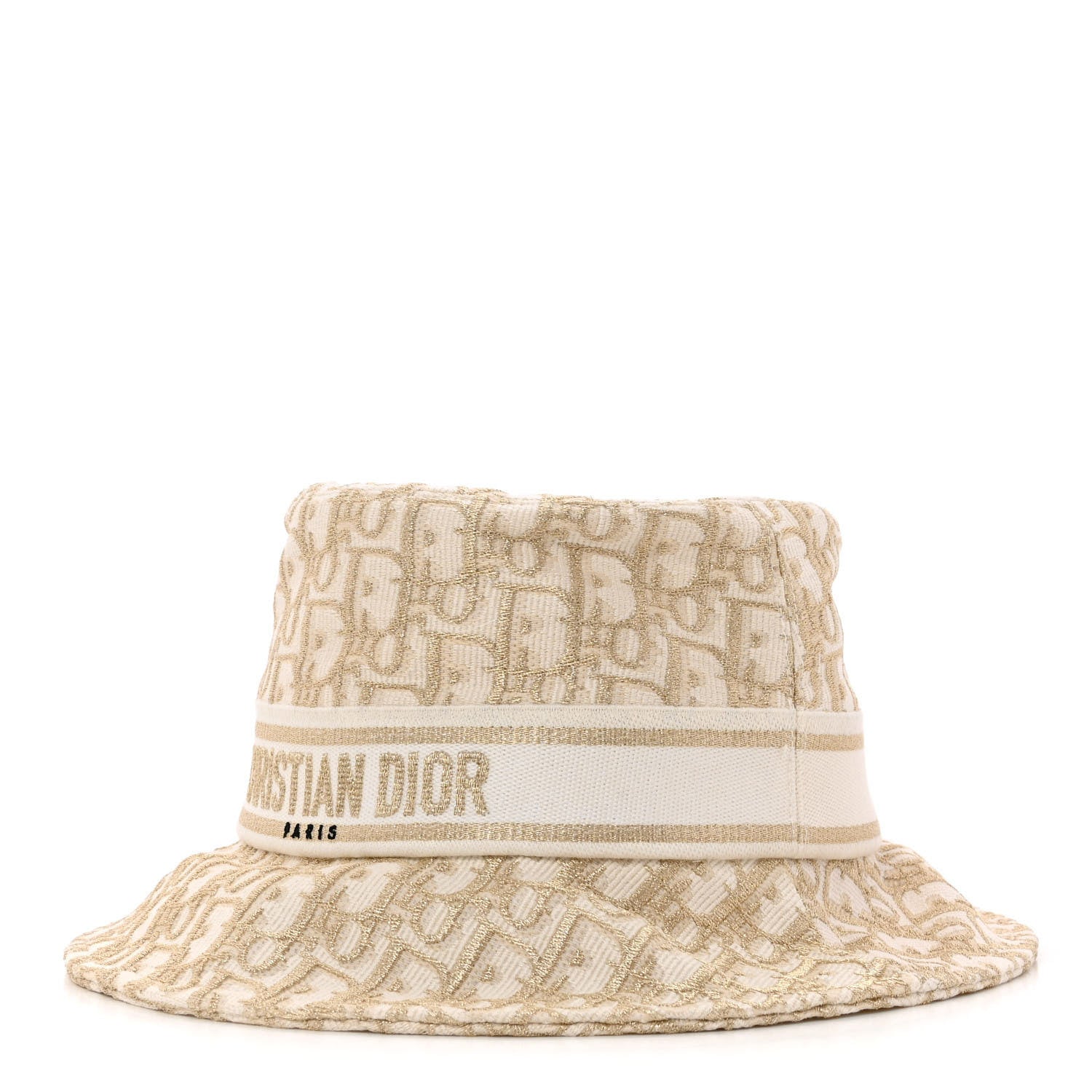Christian Dior Oblique Bucket Hat 56 Beige 1 of 9