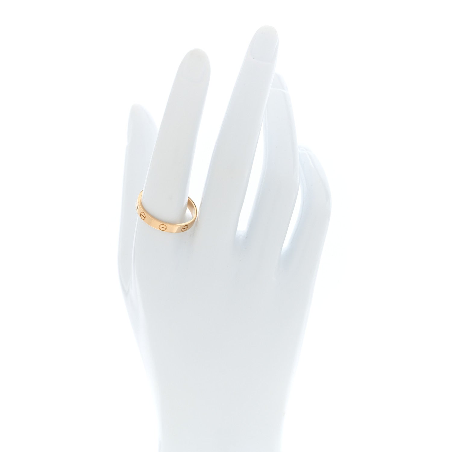 Cartier 18K Pink Gold 3.5mm LOVE Wedding Band Ring 61 9.5 2 of 5
