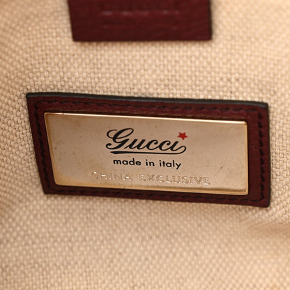 Gucci Pebbled Calfskin Small Soho Top Handle Bag Peonia Flower 7 of 13