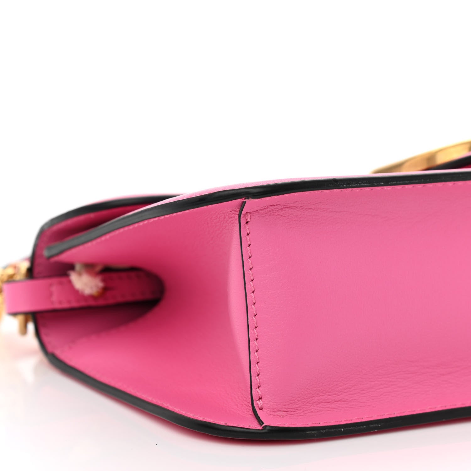 Valentino Garavani Calfskin Vlogo Loco Shoulder Bag Feminine Pink 8 of 9