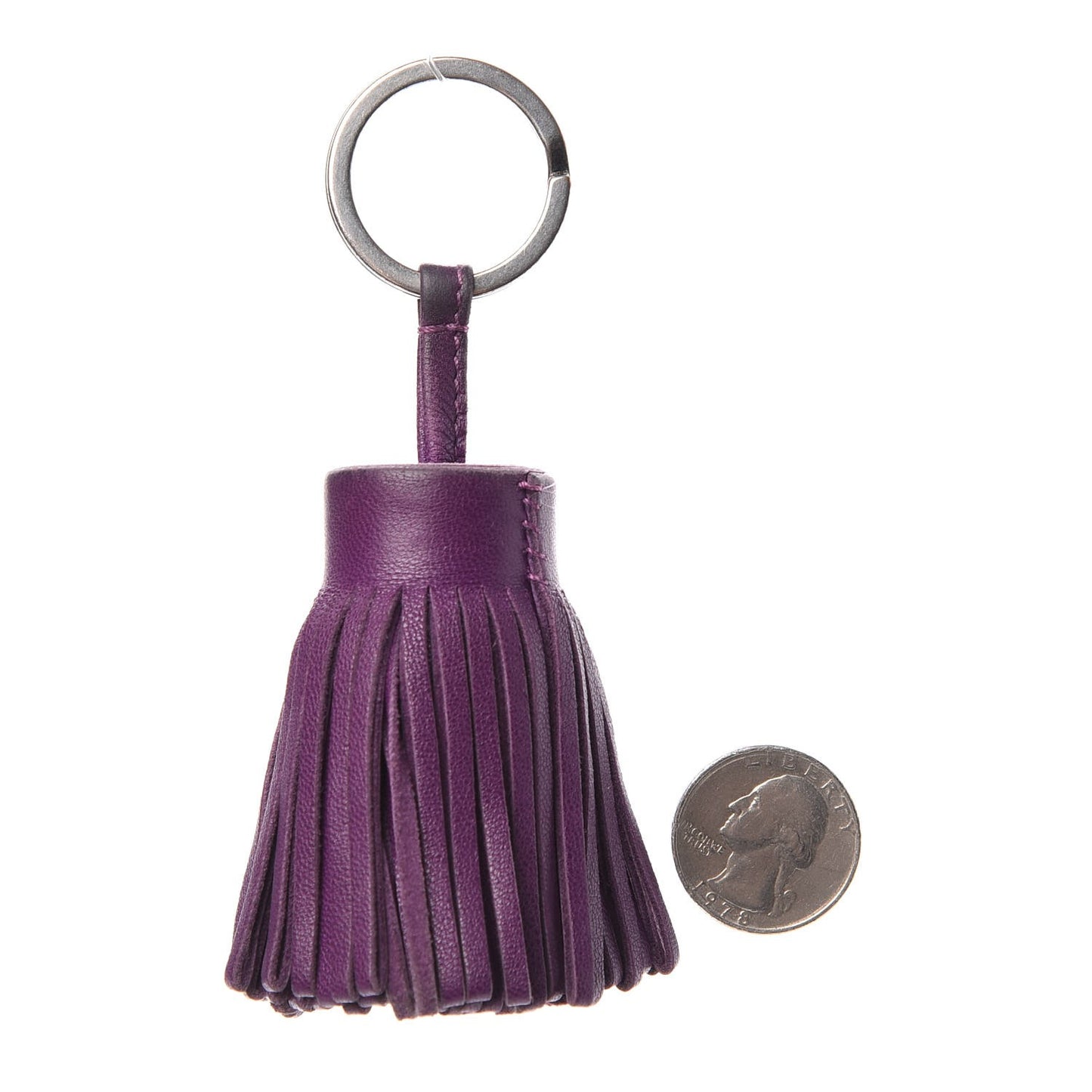 Lambskin Carmen Tassel Key Holder Anemone