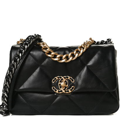 Chanel Goatskin Quilted Medium Chanel 19 Flap Black 8 of 14