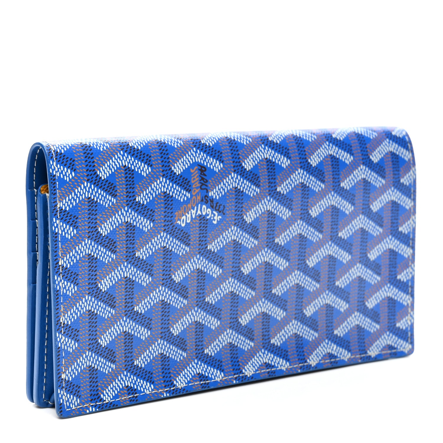 Goyard Goyardine Richelieu Wallet Sky Blue 3 of 9