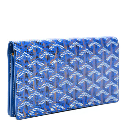 Goyard Goyardine Richelieu Wallet Sky Blue 3 of 9