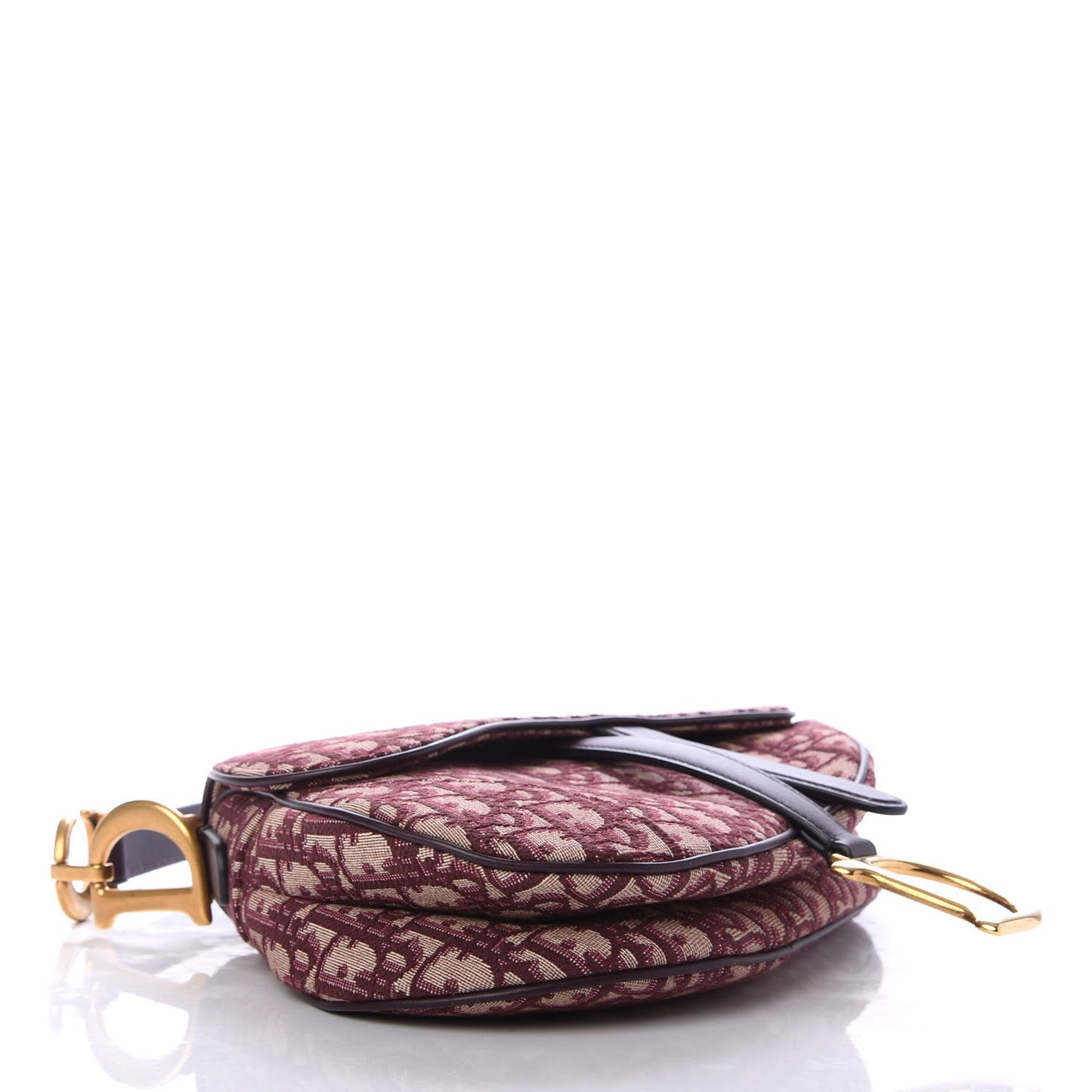 Oblique Saddle Bag Burgundy