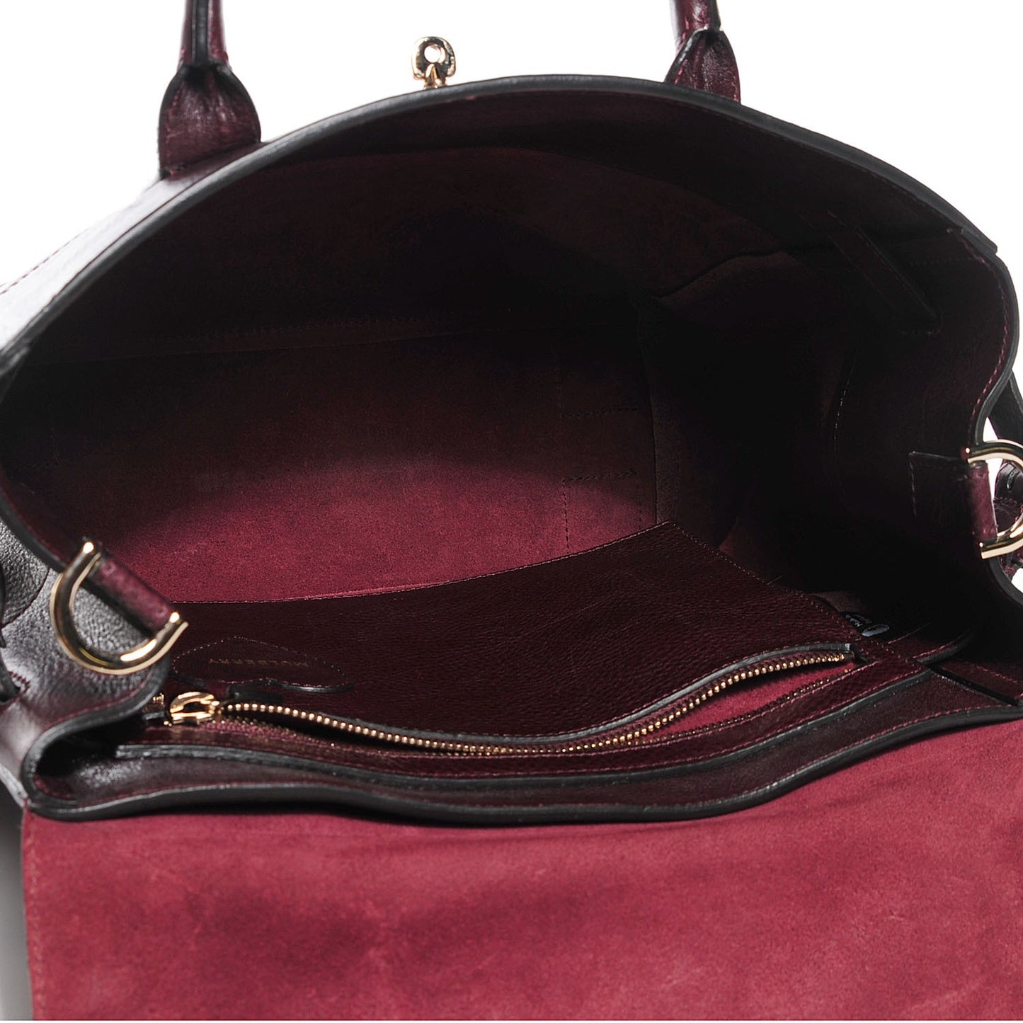 Natural Leather Cara Delevigne Convertible Satchel Oxblood