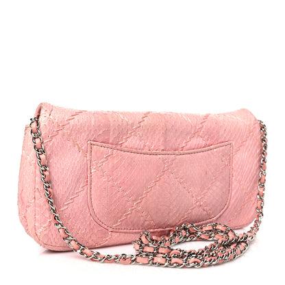 Chanel Snakeskin Ultimate Stitch Flap Pink 3 of 9