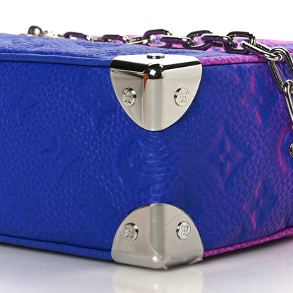 Louis Vuitton Taurillon Illusion Mini Soft Trunk Bleu Rose 7 of 7