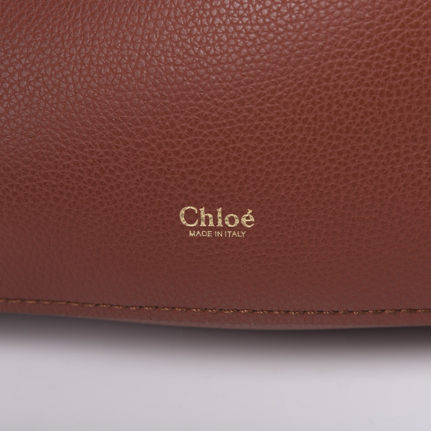 Chloe Smooth Grained Calfskin Medium Aby Tote Sepia Brown 7 of 10