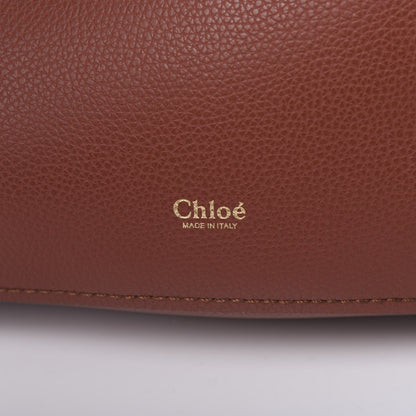 Chloe Smooth Grained Calfskin Medium Aby Tote Sepia Brown 7 of 10