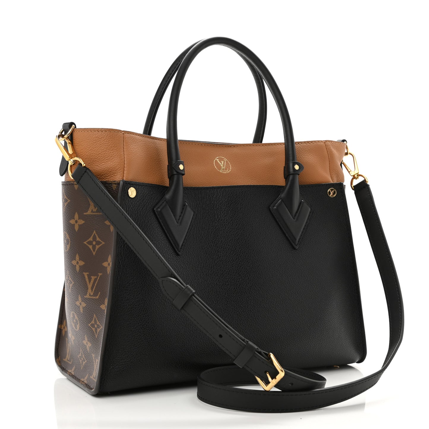 Calfskin Monogram On My Side Black