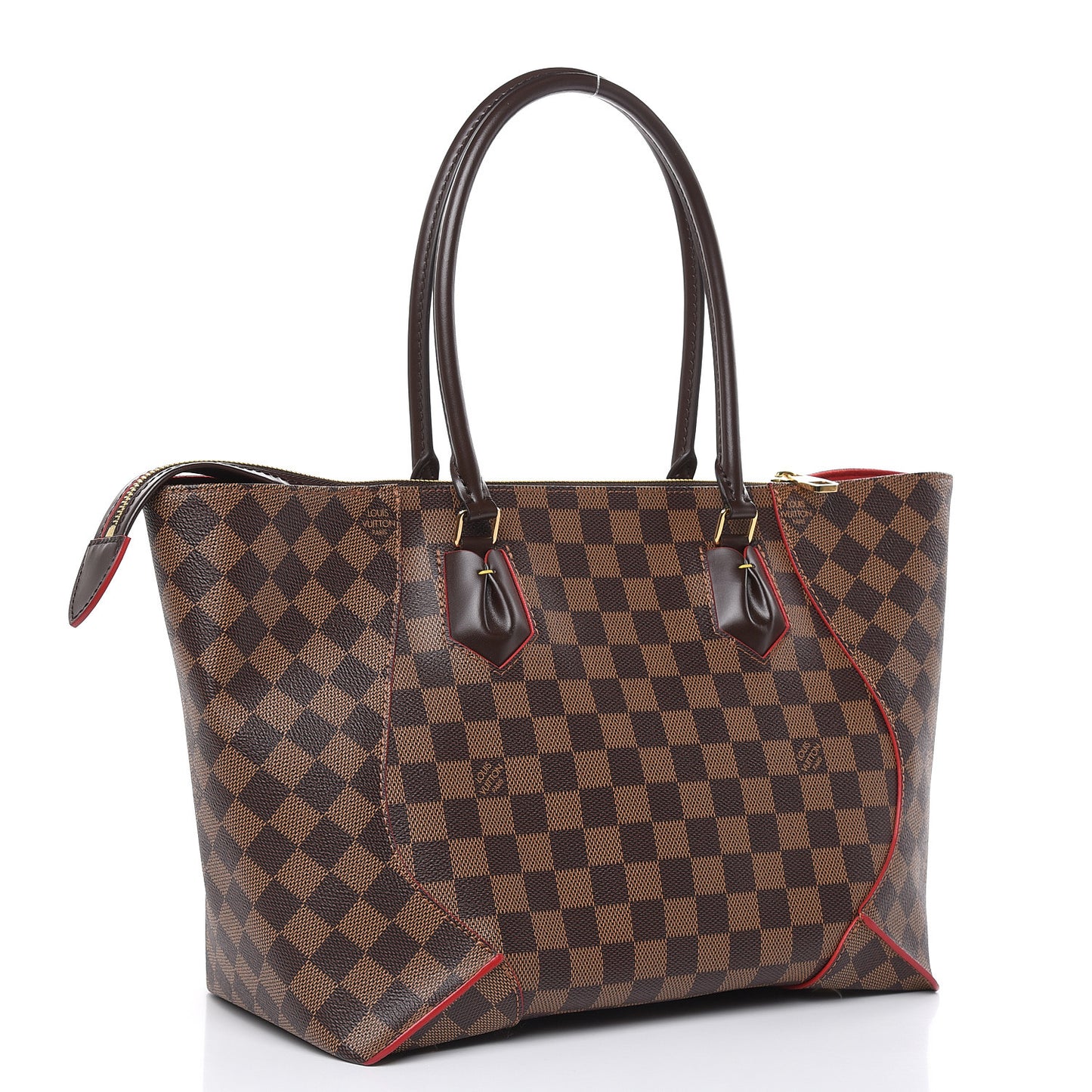 Damier Ebene Caissa Tote MM Cherry