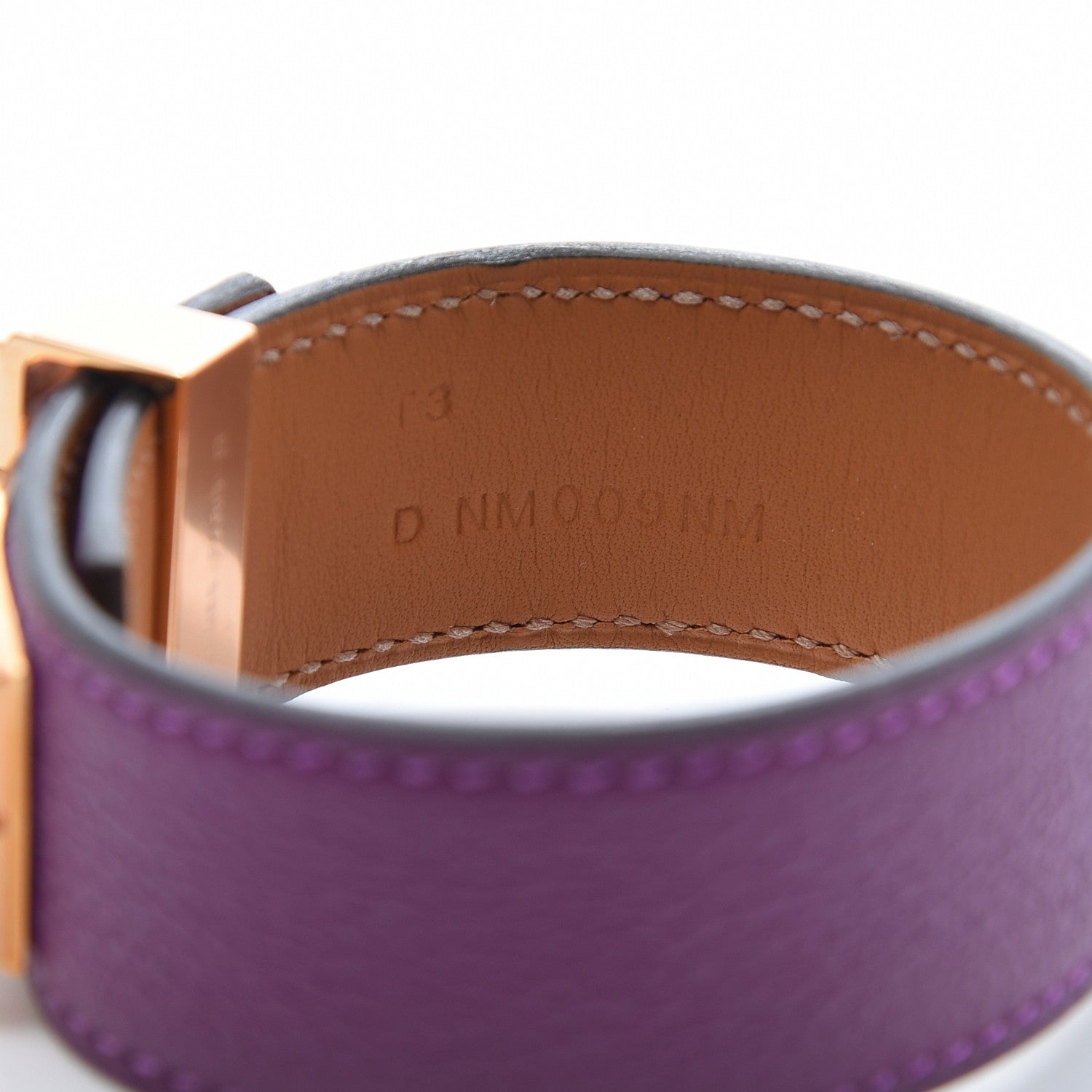 Hermes Evercolor Collier de Chien 24 Bracelet T3 Anemone 6 of 7