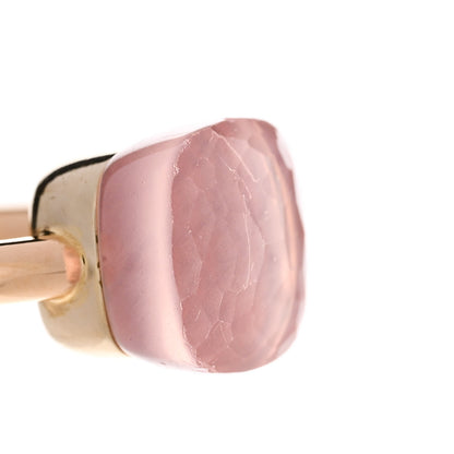 Pomellato 18K Rose Gold Rose Quartz Classic Nudo Ring 50 5.25 8 of 8
