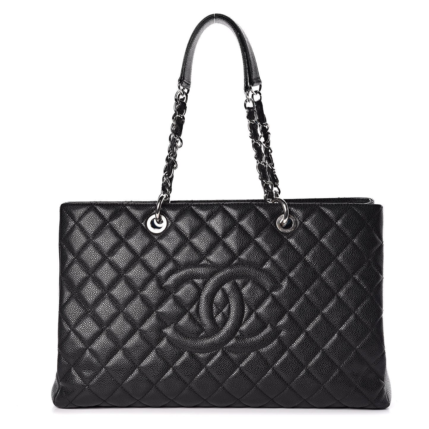 Caviar Quilted XL Grand Shopping Tote GST Black