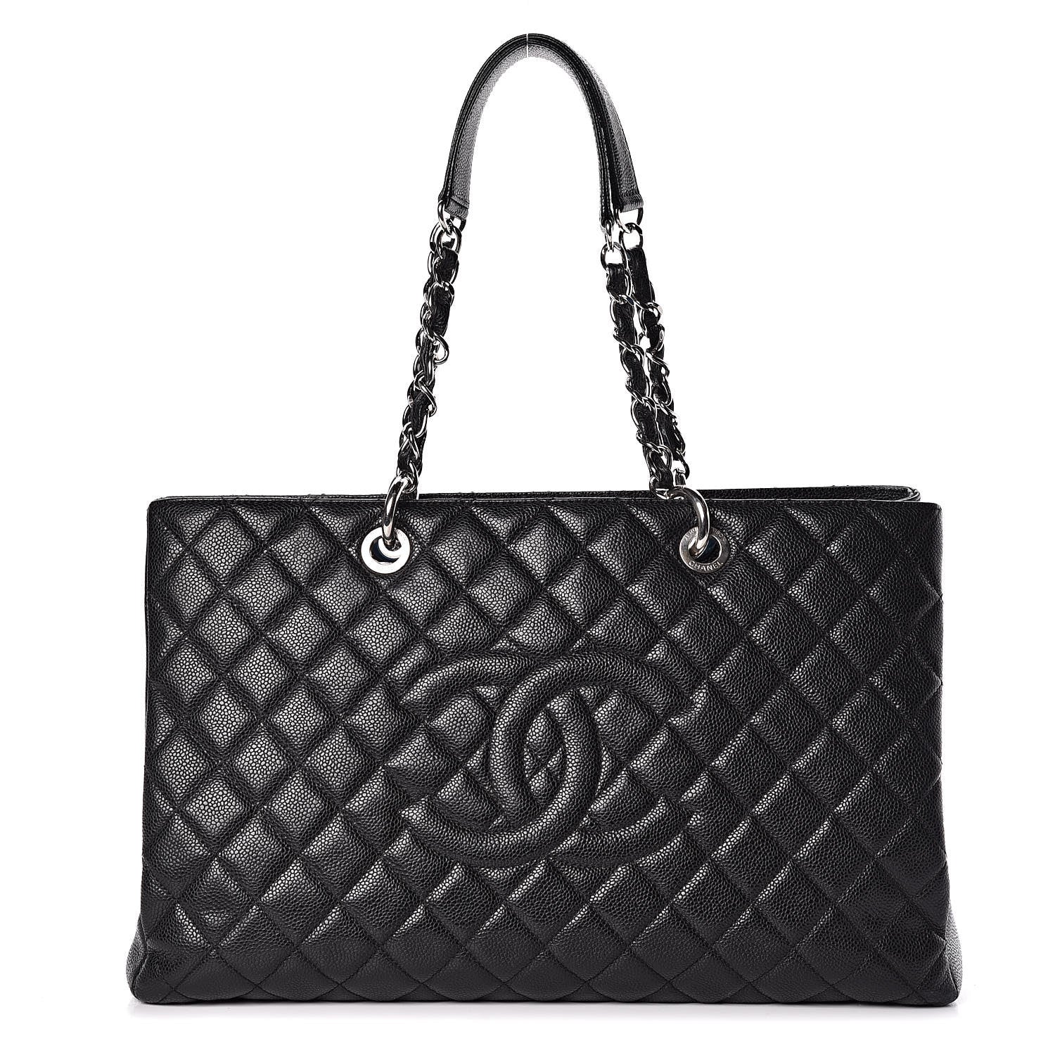 Chanel Caviar Quilted XL Grand Shopping Tote GST Black 1 of 9