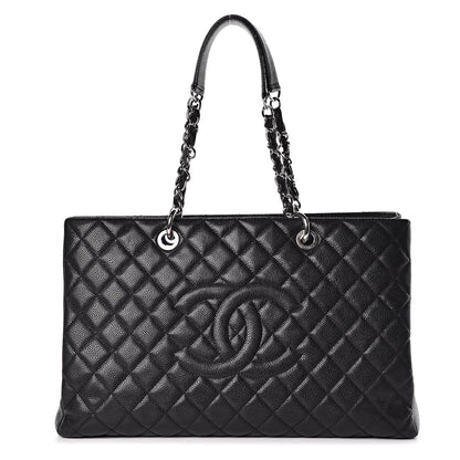 Chanel Caviar Quilted XL Grand Shopping Tote GST Black 1 of 9