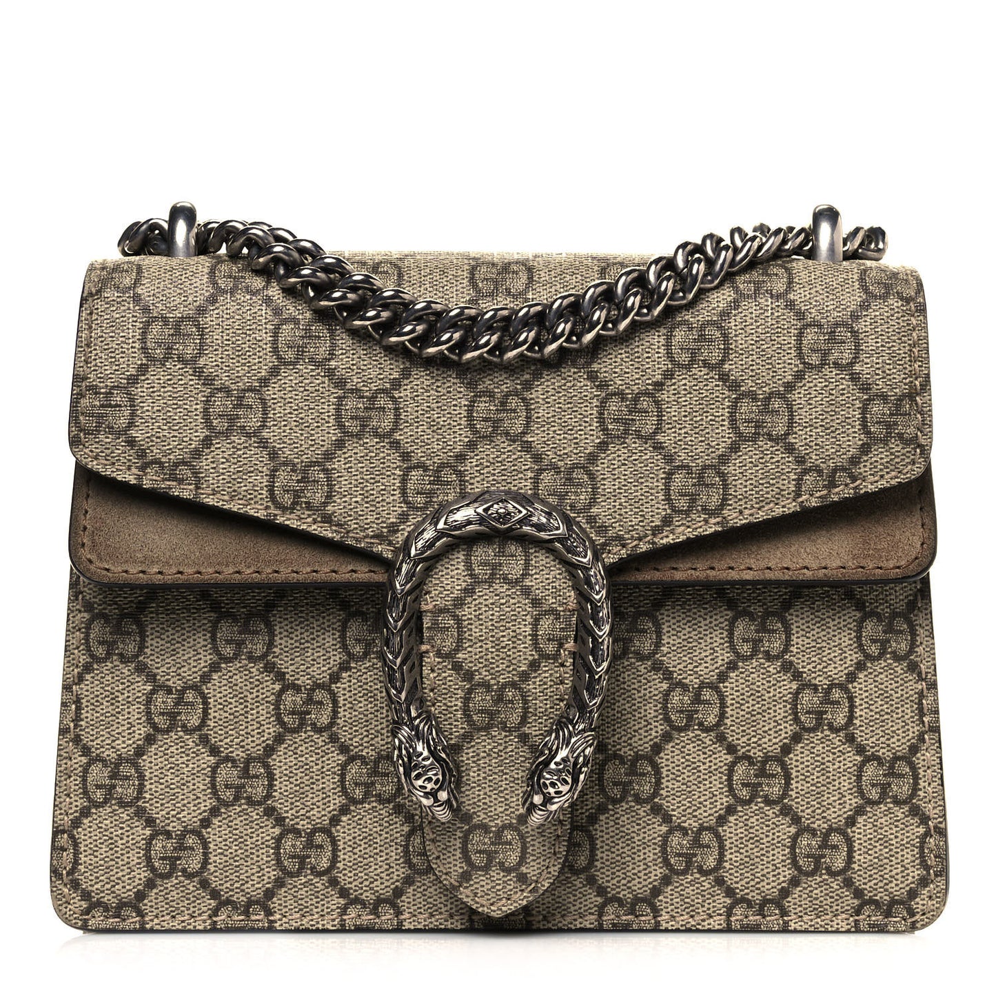 GG Supreme Monogram Mini Dionysus Shoulder Bag Taupe