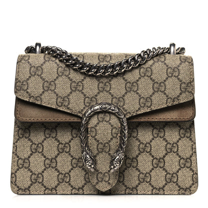 Gucci GG Supreme Monogram Mini Dionysus Shoulder Bag Taupe 1 of 15