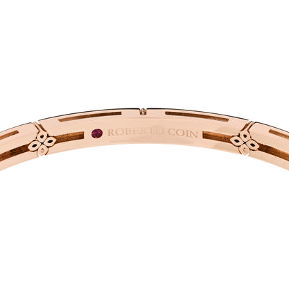 Roberto Coin 18K Rose Gold Diamond 1.70ctw Love in Verona Pave Bangle Bracelet 3 of 5