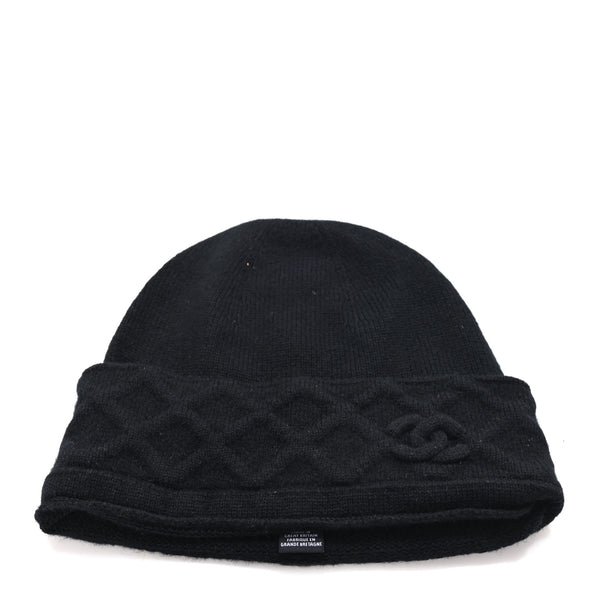 Chanel Cashmere CC Beanie Hat Black 1871055 – FASHIONPHILE