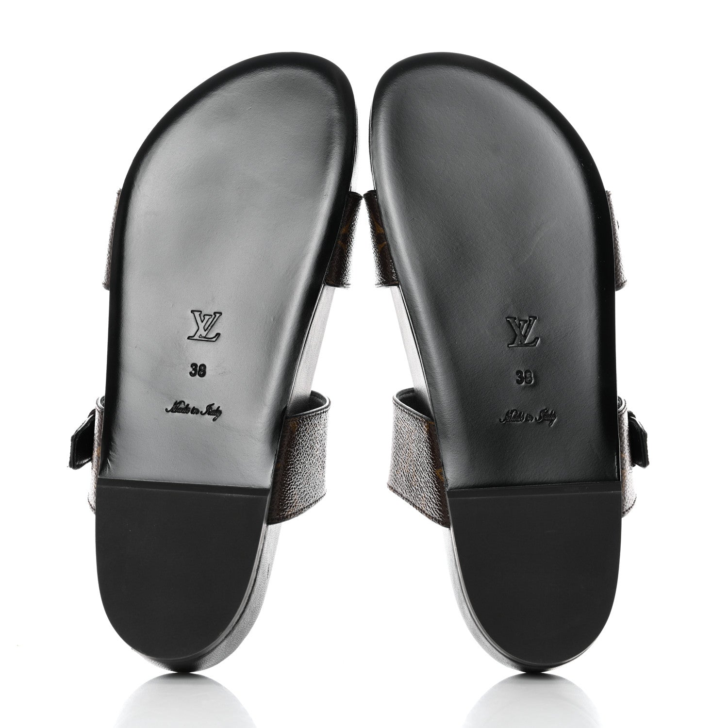 Louis Vuitton Monogram Bom Dia Mule Sandals 38 Black 5 of 9