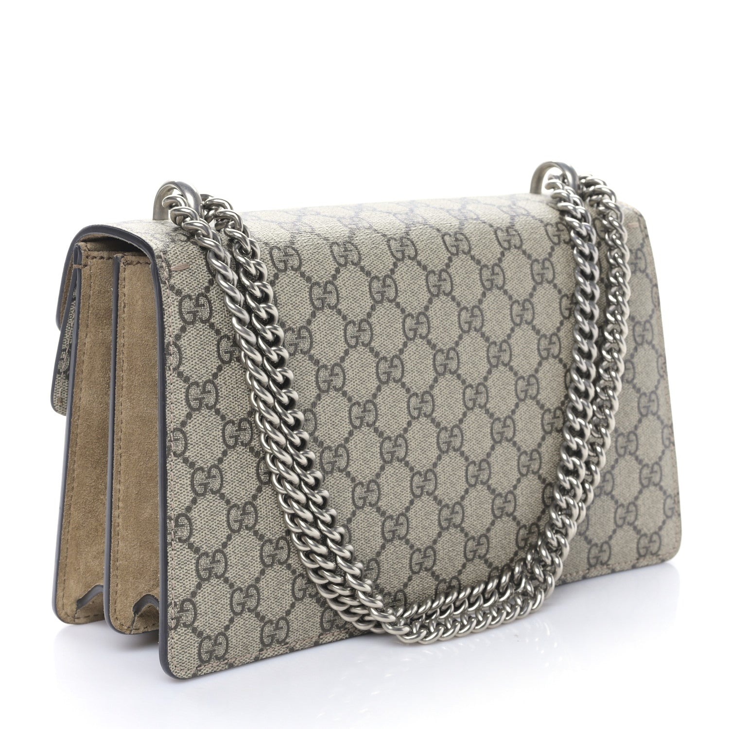 Gucci GG Supreme Monogram Small Dionysus Shoulder Bag Taupe 3 of 9