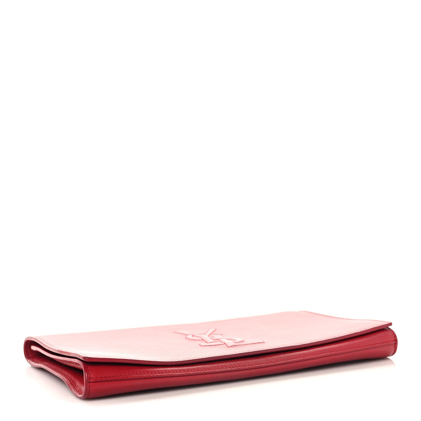 Calfskin Monogram Large Belle De Jour Clutch Red