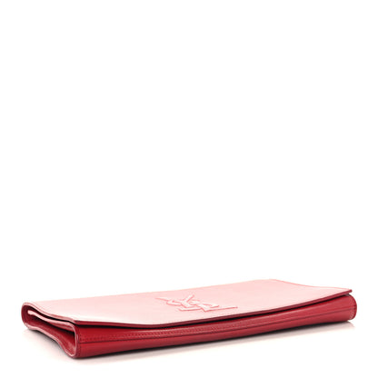 Saint Laurent Calfskin Monogram Large Belle De Jour Clutch Red 4 of 7